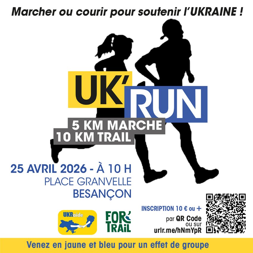 Course solidaire Uk'Run à Besançon