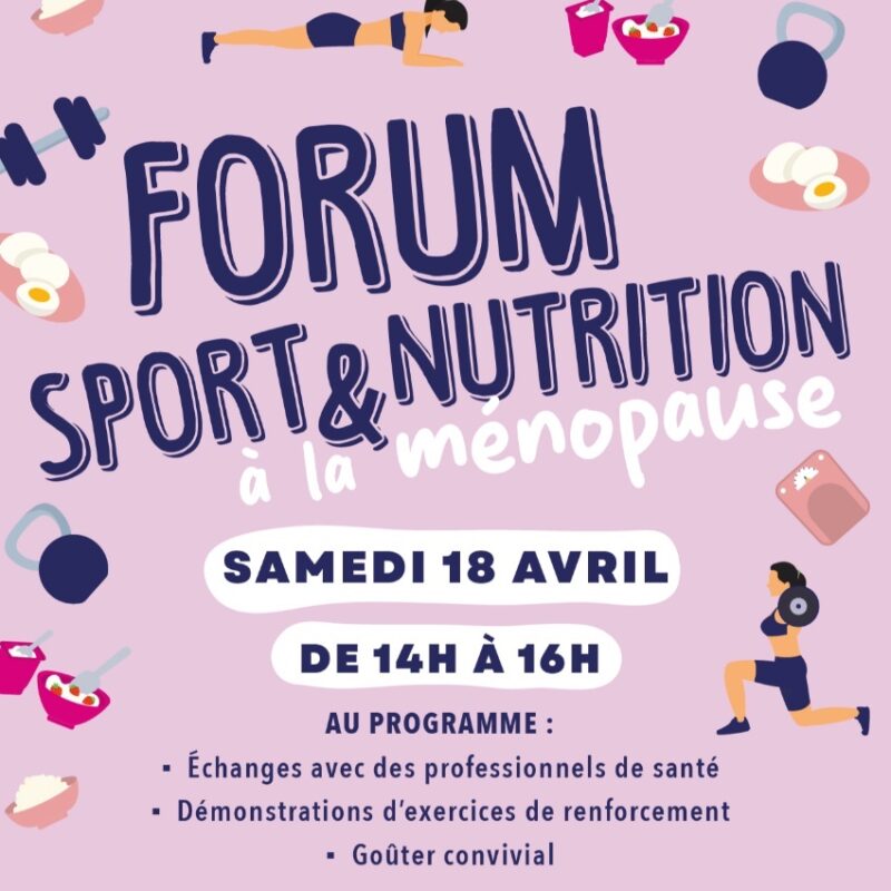 Forum sport et nutrition à la ménopause