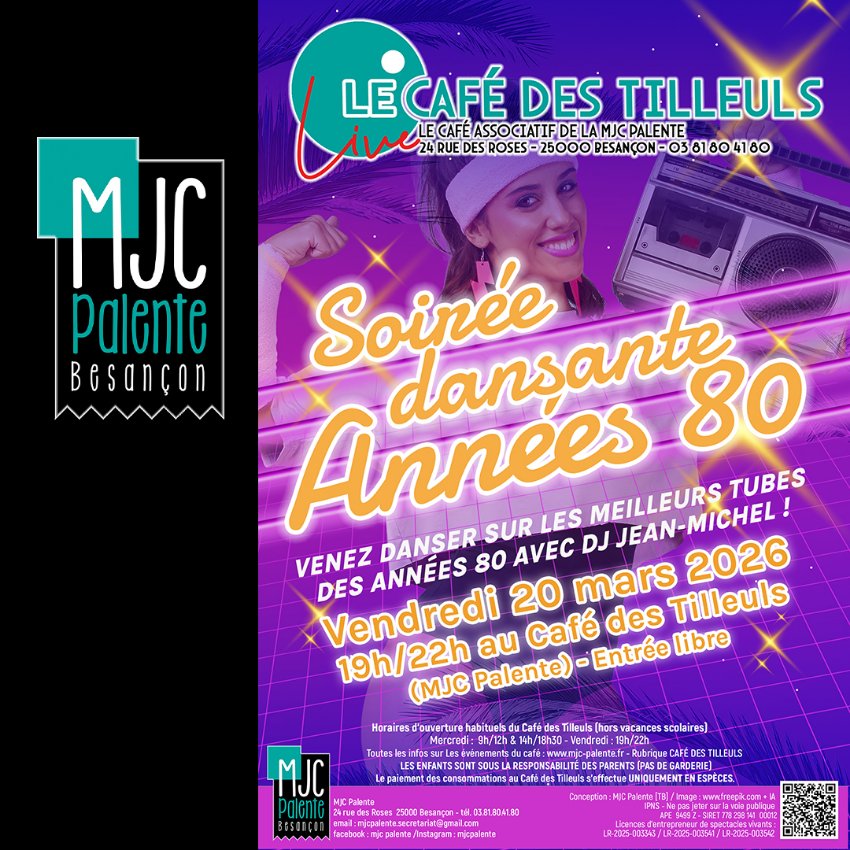 Soirée dansante années 80