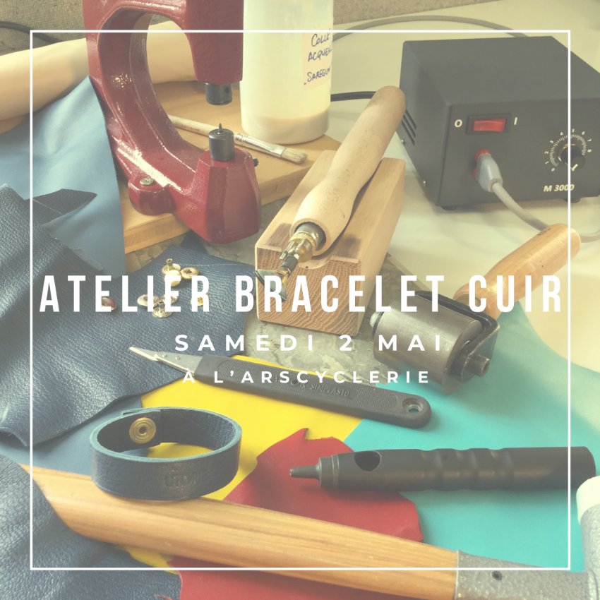 Atelier fabrication de bracelet en cuir