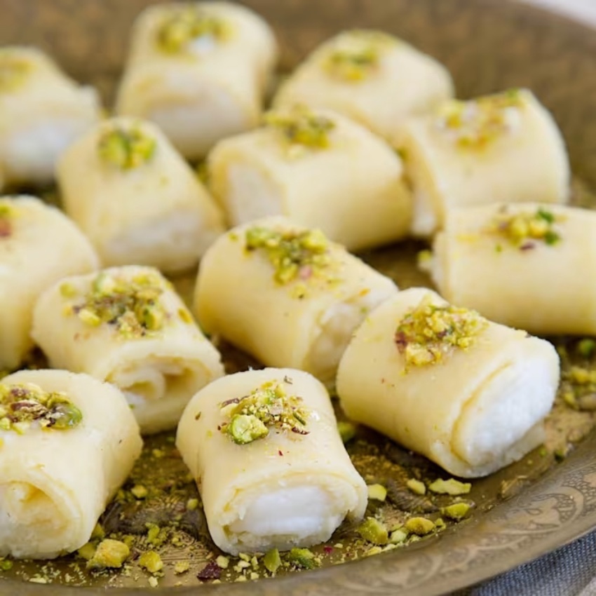 Atelier pâtisserie en famille - Confection de "Halawet el jibn" (Syrie)