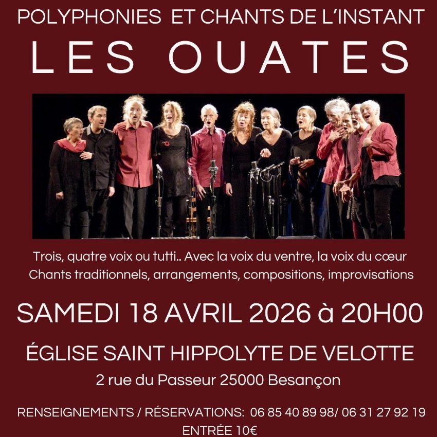 Concert de L'ensemble vocal Les Ouates