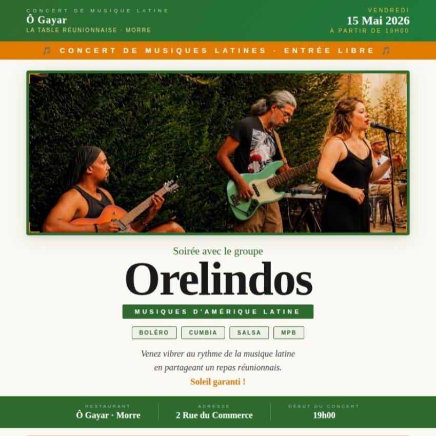 Orelindos : concert de musique latine