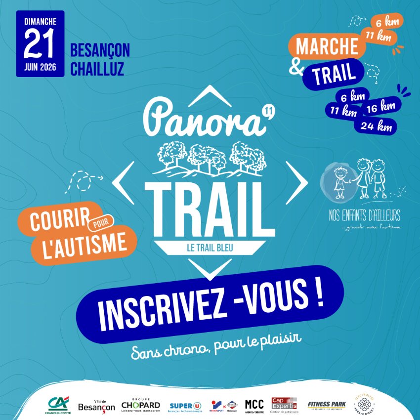 Panora'TRAIL 2026 - 11 ème édition - Le trail bleu