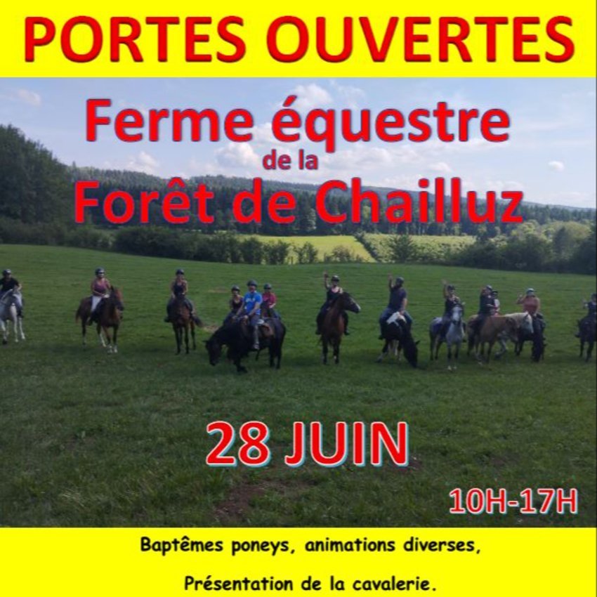 PORTES OUVERTES FERME EQUESTRE DE LA FORET DE CHAILLUZ