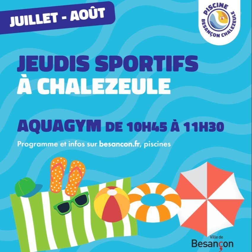 Les jeudis aquagym à la piscine Chalezeule !